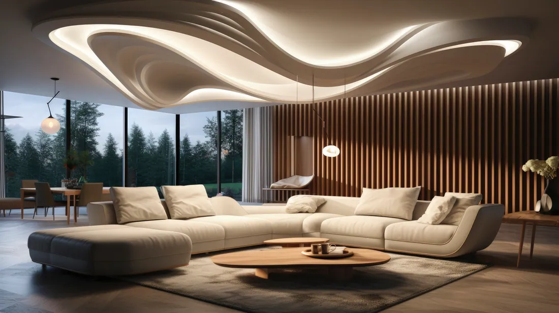 A sculptural, light-filled Luxe Habitat living room
