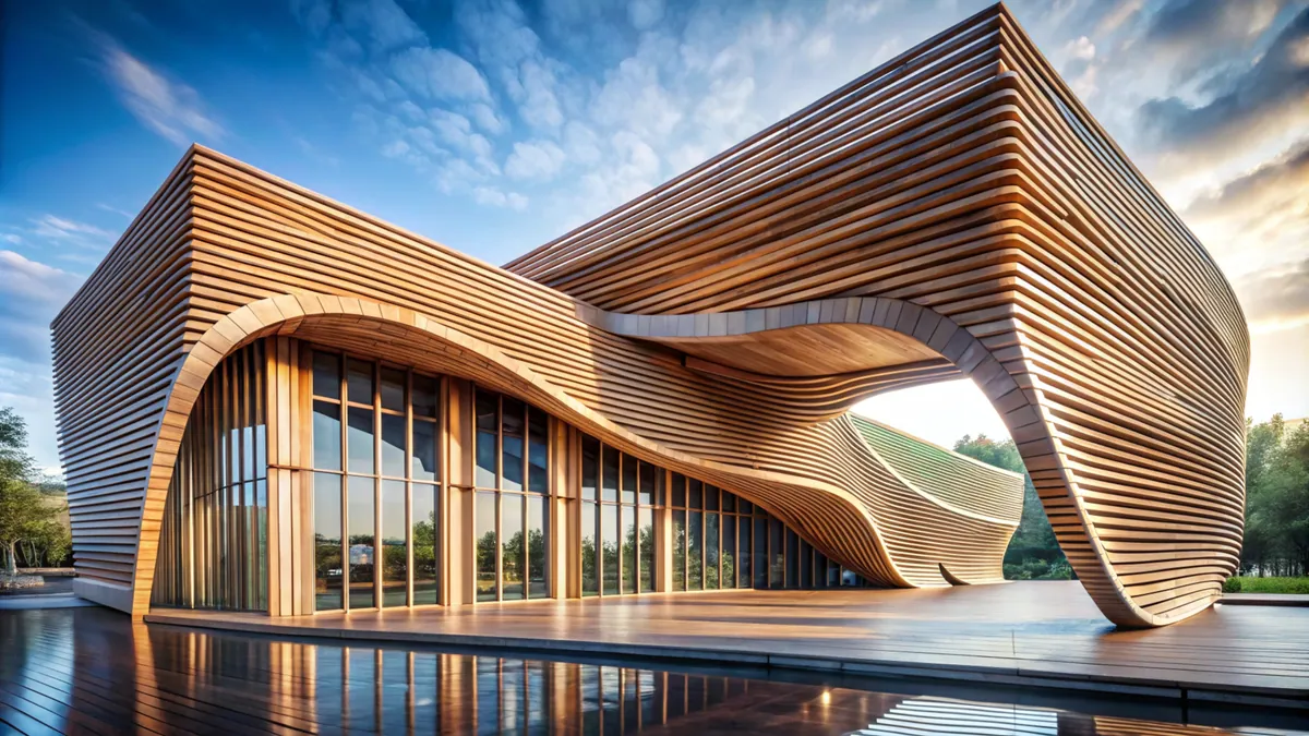 An award-calibre timber-clad architectural facade
